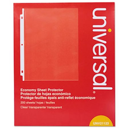 UNIVERSAL OFFICE PRODUCTS Universal Office Products UNV21123 200 Box Standard Sheet Protector; Economy - Clear 21123